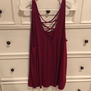 torrid Tops - Torrid Super Soft Caged Back Tank torrid Tops - Torrid Super Soft Caged Back Tank